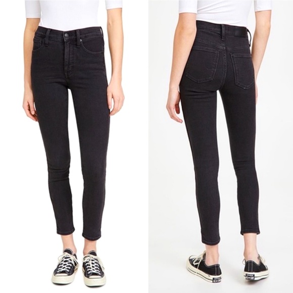 Madewell Denim - Madewell 10” High Rise Skinny Jeans Black Size 26P NWT